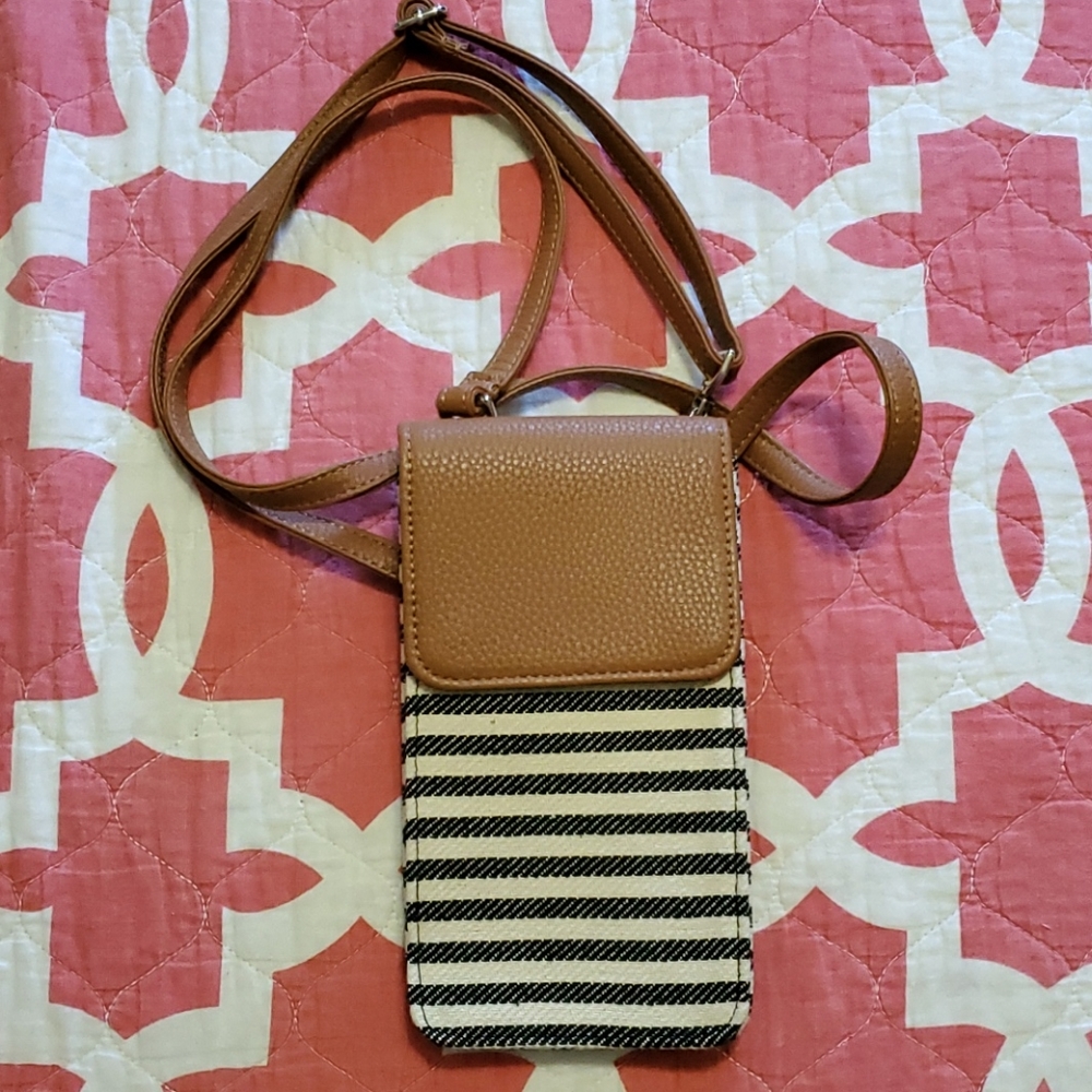 2/$30 THIRTY ONE Call Me Crossbody Stripes Purse